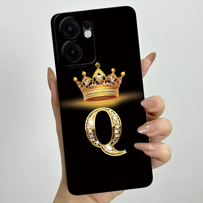 Crown Letter Painted Soft Silicone Phone Case - Enhanced Back Cover with Bumper Protection