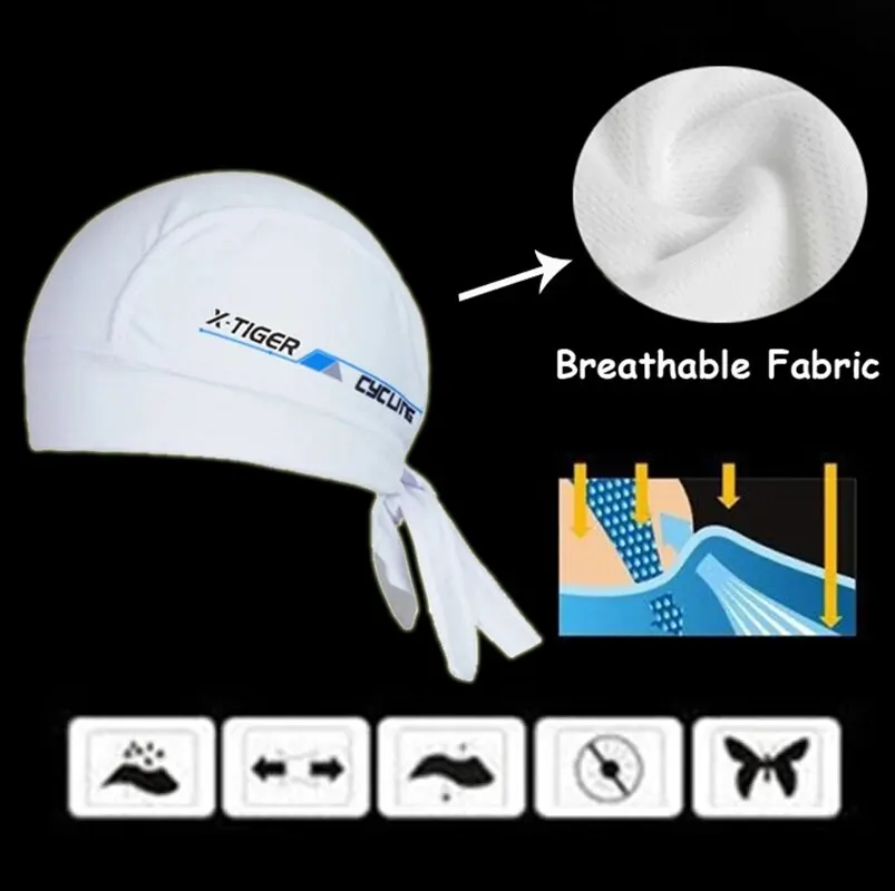 X-Tiger Cycling Brand 100% Polyester Breathable Cycling Headwear Summer Mountain Bike Ciclismo Scarf Quick-Dry MTB Bicycle Caps 2