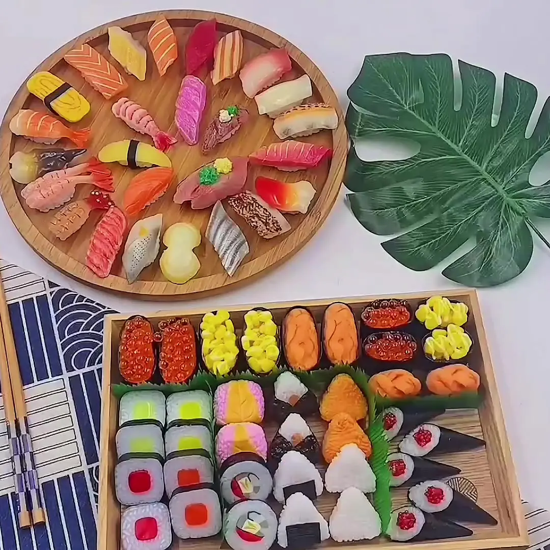 Crianças Simulação Comida Japonesa Fingir Brinquedos Fingir Jogar Sushi  Atum Wasabi Sashimi Simulação De Brinquedo De Comida Jogo Casa Conjunto -  Brinquedos De Cozinha - AliExpress