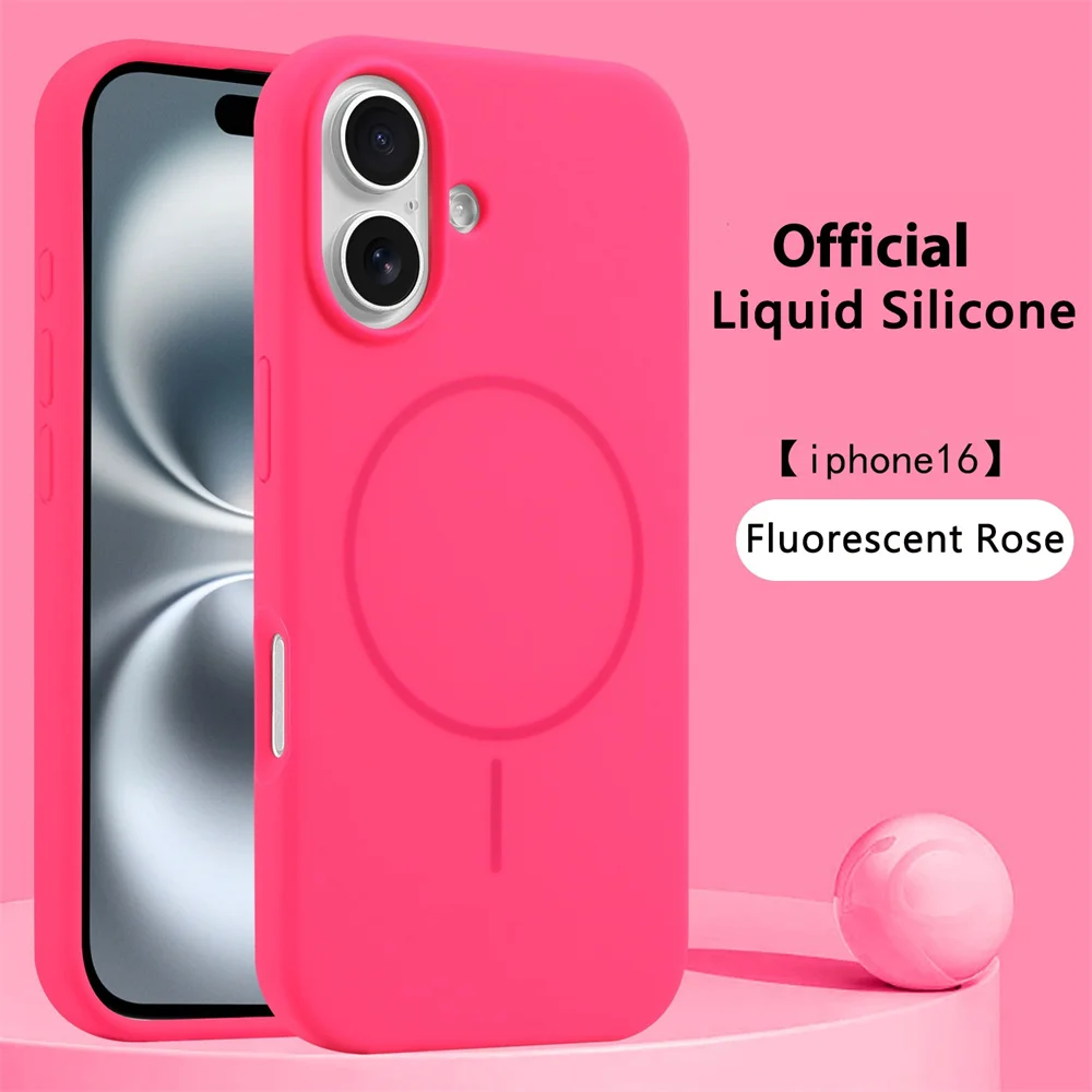 Premium Liquid Silicone Magnetic Wireless Charging Shockproof Case Cover