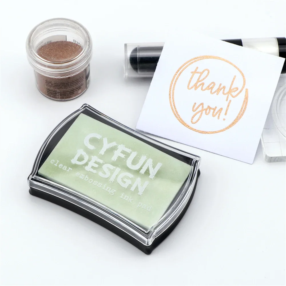 1PCS Clear Embossing Ink Pad Viscosity Floating Ink Pad Sticky InkPad For Heat Embossed Effects And To Achieve A Watermark Image