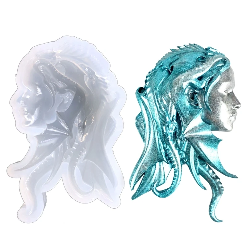 

Полустереоскопический брелок для девочек-драконов «сделай сам», силиконовая форма для эпоксидной смолы, украшения «сделай сам»,