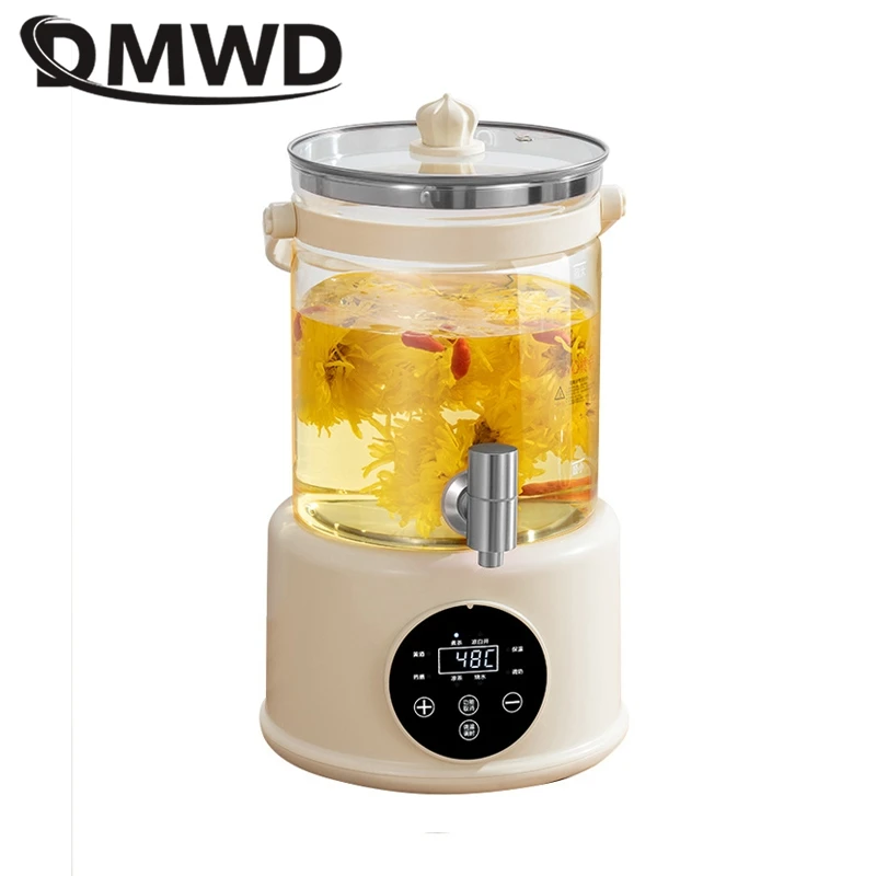 4l multi function health kettle household water boiler fruit tea flower tea keep warm high borosilicate glass with strainer 220v 4L Multi-Function Health Kettle Household Water Boiler Fruit Tea Flower Tea Keep Warm High Borosilicate Glass With Strainer 220V 2