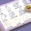 3D Groove Reusable Children Drawing Books Educational Montessori Games Magic Book Curious Copybook for Writing Practice Book 6