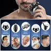 Electric Shaver 7D Floating Cutter Head Base Charging Portable Men Beard Trimmer Clipper Rechargeable Bald Head Electric Razor 4