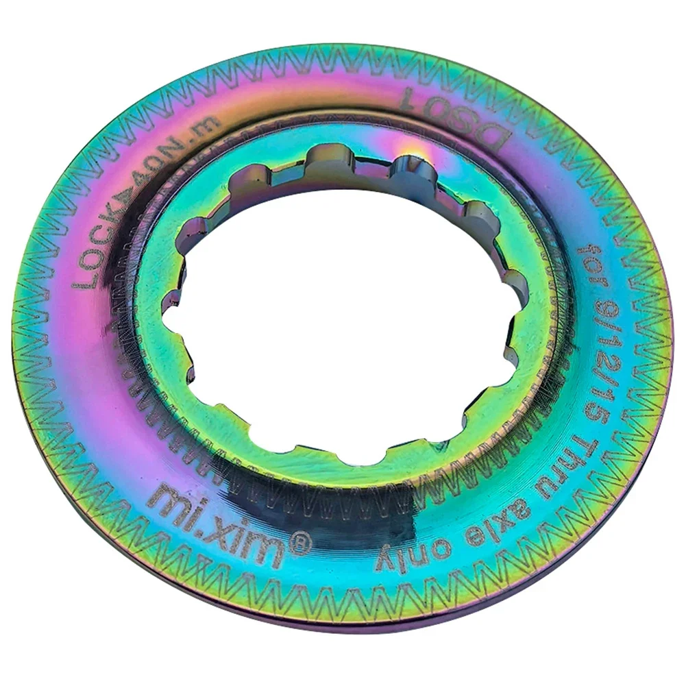 Bicycle Centerlock Disc Brake Rotor Lockring Aluminum Alloy MTB Bike Disc To Center Lock Ring Adapter Centerlock Cover