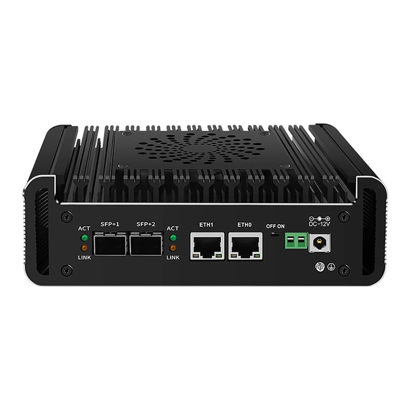 Fanless Intel I3 N305 N355 Industrial Mini PC Micro Firewall Appliance, 2 *i226 LAN Ports 2x10G SFP+ Home Network Pfsense Pc 4