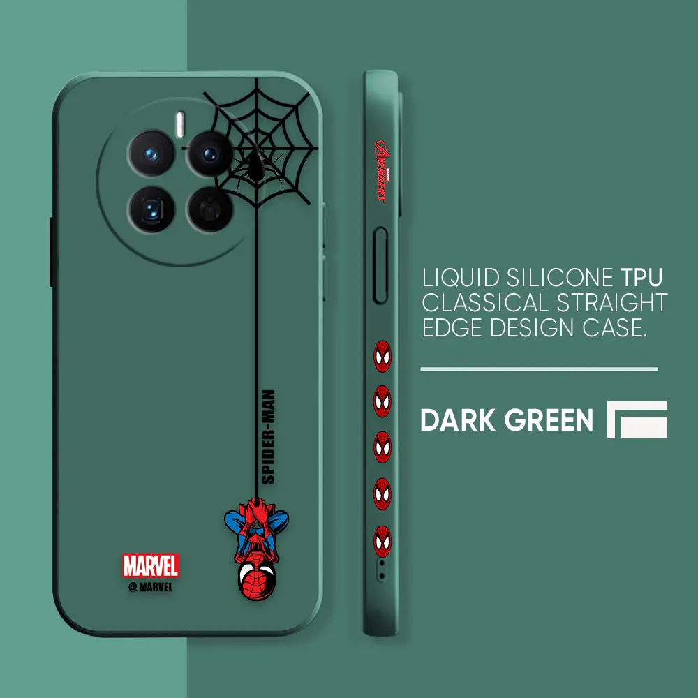 thumbnail image 1 of Phone Case For Huawei MATE 20 20X 30 40 50 P20 P30 P40 P50 10 PRO PLUS Case Funda Cqoue Shell Capa Marvel Spider-Man Spider Web, 1 of 5