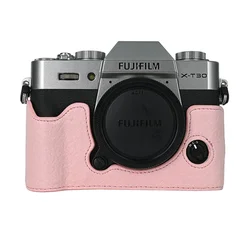 Fujifilm Custodia in Pelle Premium Mezza Scocca per Fotocamera con Chiusura Magnetica