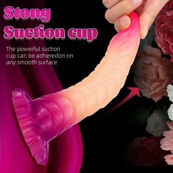 Realistic Dildo Soft Silicone Animal Penis Monster Dragon Dildo Anal Butt Plug Sex Toys for Women Female Masturbate Adult Toy 2