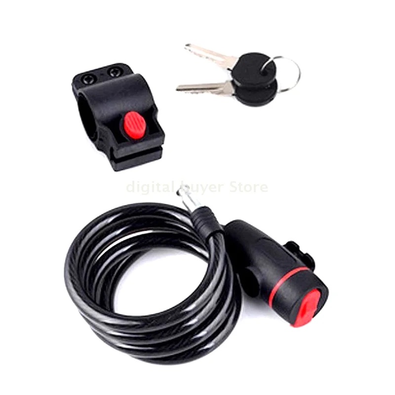 Bicycle Bike Lock Anti-theft Mtb Road Bike Steel Wire Chain Lock Motorcycle Helmet Folding Electric Scooter Safety Padlock