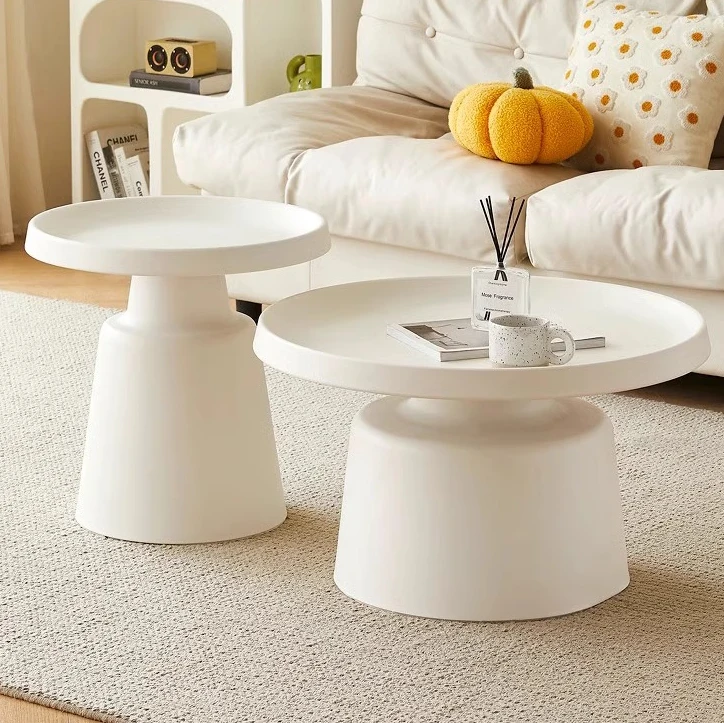 Luxury Modern Stainless Steel Nest Sofa Tea Round Nesting Center Coffee Table for Living Room
