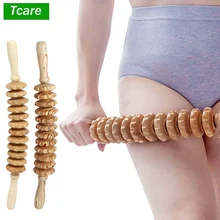 

Tcare Bendable Wood Therapy Roller Massage Tool Lymphatic Drainage Maderoterapia Colombiana Cellulite Trigger Muscle Release New