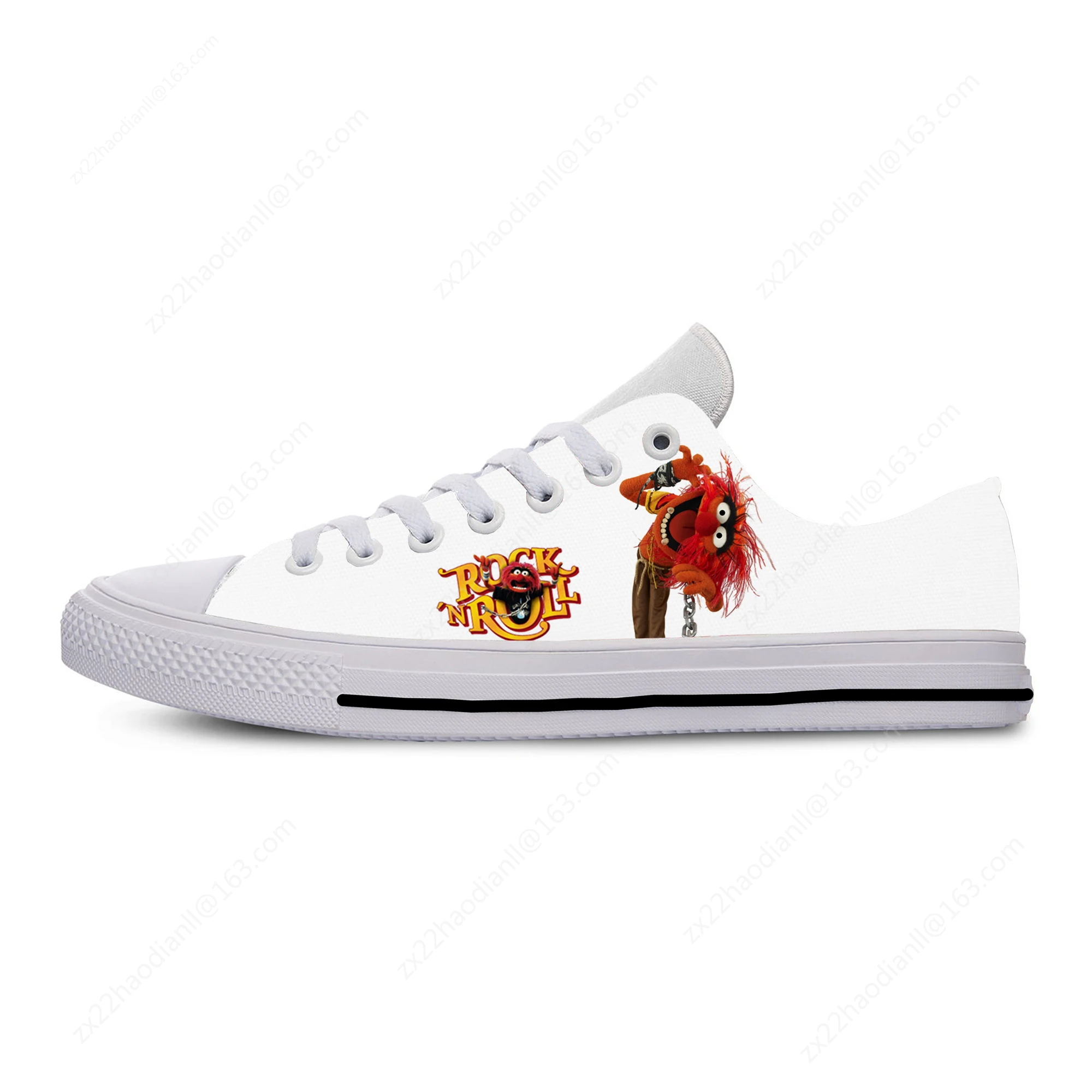 Animal Low Top Sneakers Mens Womens Teenager Casual Shoes The Muppet Show Canvas Running Shoes 3D Print  Lightweight shoe