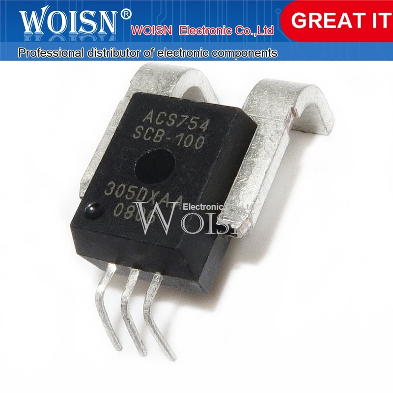 

5PCS ACS754SCB-100-PFF-T Ultra Precision Hall Current Sensor DC