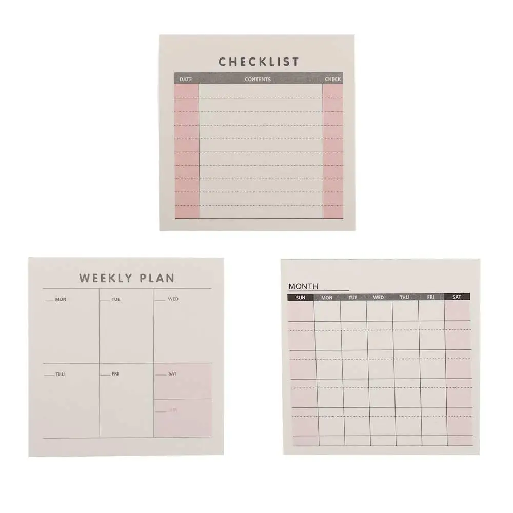 60-Sheet Planner and Checklist Notebook for Daily, Weekly, and Monthly Organization