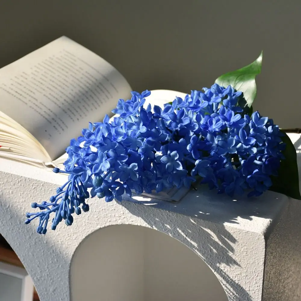 New Artificial Silicone Lilac Flower 75 Cm Simulation Plastic Fake Flower Artificial Faux Plants Wedding Decoration Ornaments