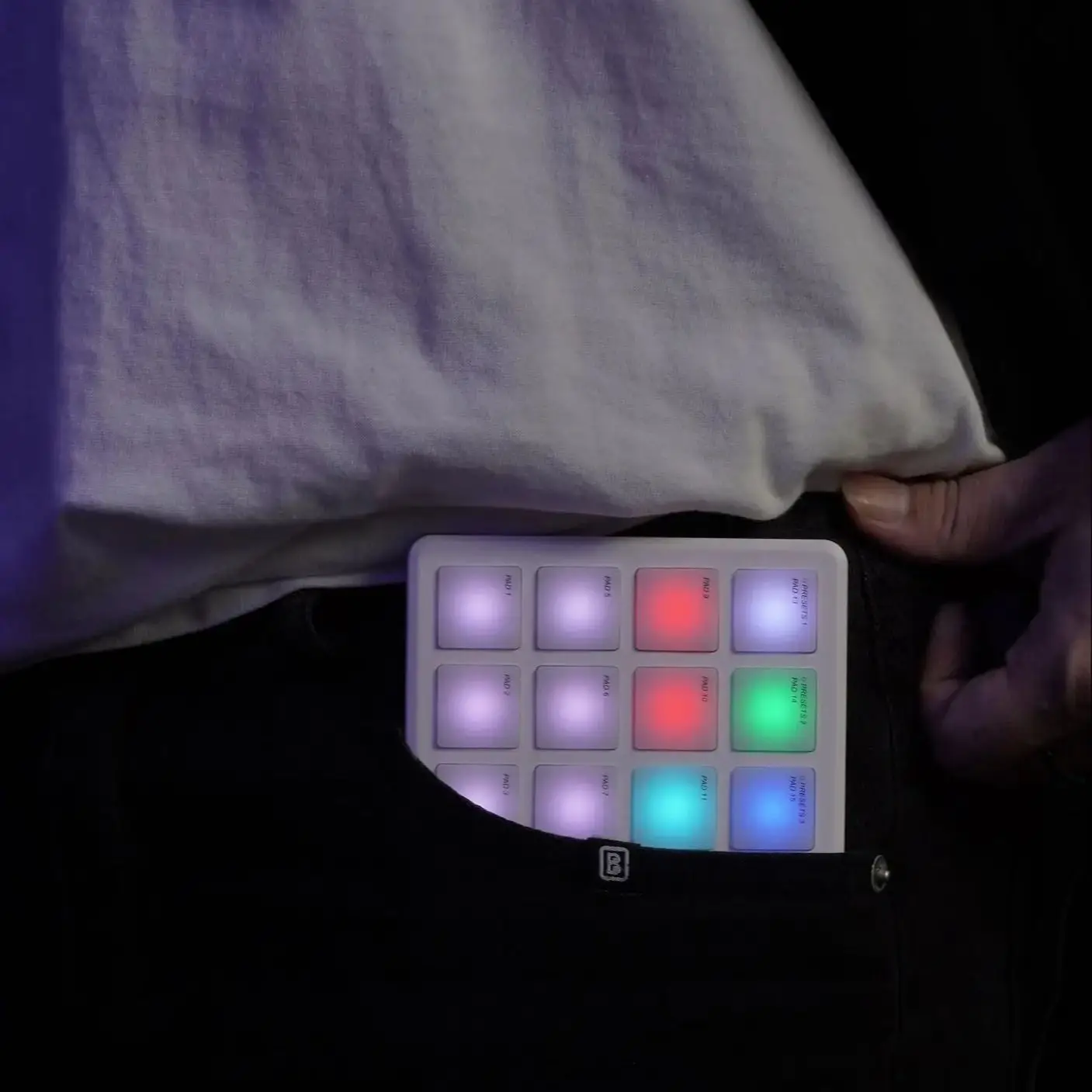 M VAVE SMC-PAD Pocket Wireless MIDI Controller USB-C Interface Portable Small Percussion Keyboard Accessory