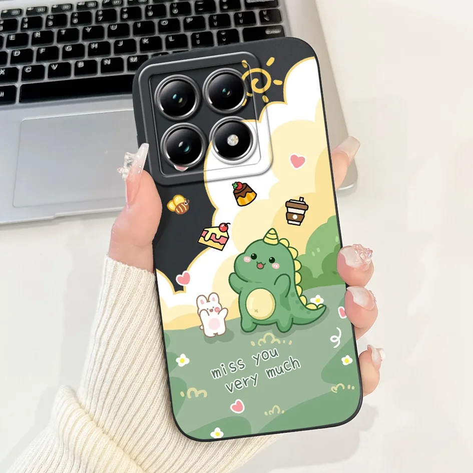 Lovely Cartoon Panda Soft Liquid Silicone Shockproof Phone Case