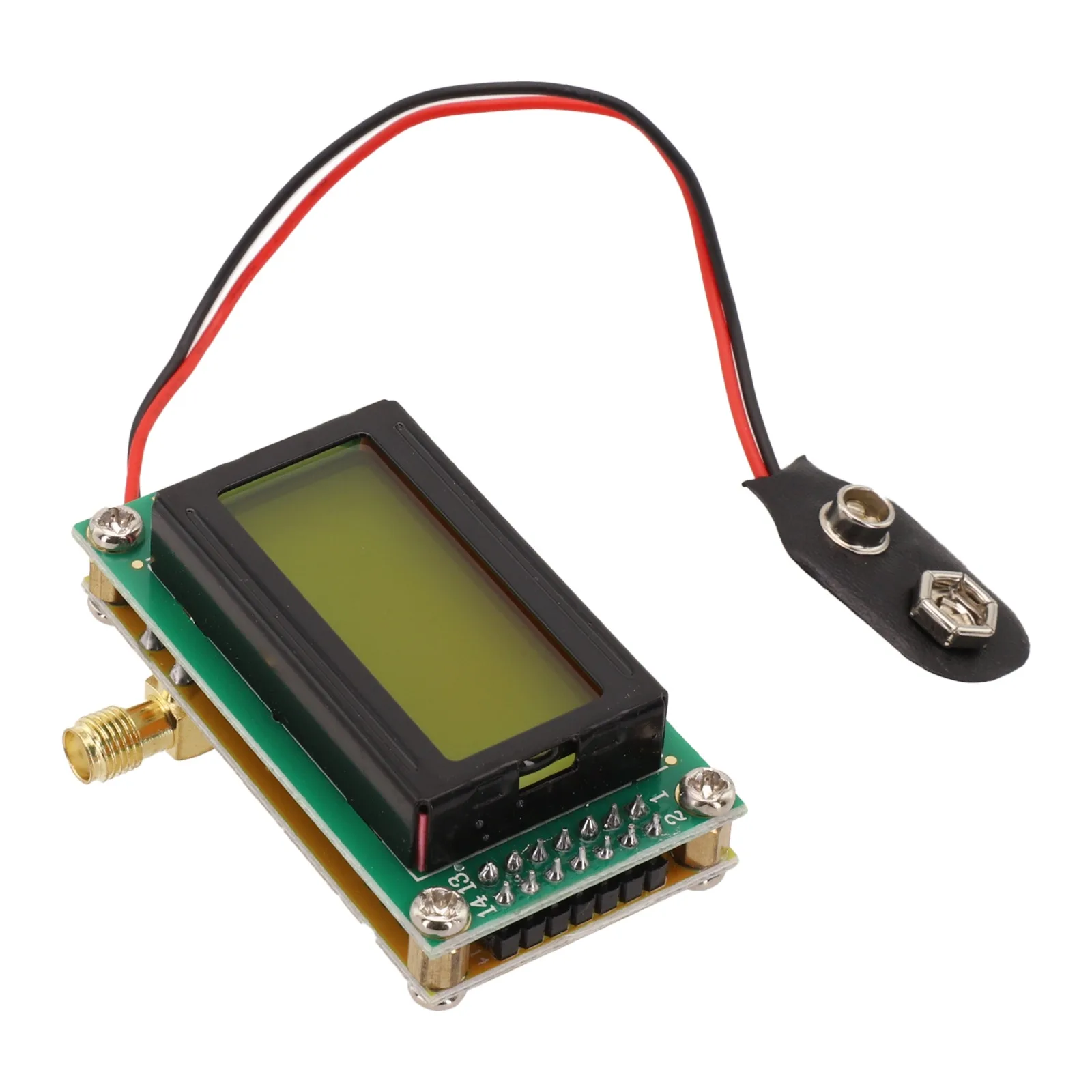 전자 애호가를 위한 9V 배터리 전원 공급 DIY 주파수 카운터 1-500 MHz 주파수 카운터 0802 LCD 디스플레이