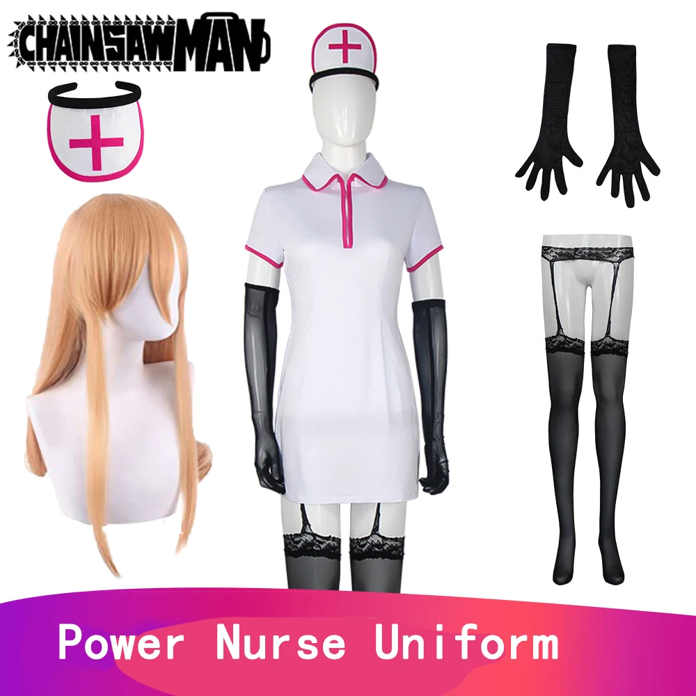 Makima Chainsaw Man Makima Anime Cosplay Sexy Power Nurse Uniform Power