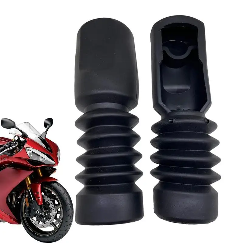 

2pcs Rubber Motorcycle Front Fork Cover Gaiters Gators Boot Shock Protector Dust Guard For Motorcycle Off-Road Pit Dirt Bike