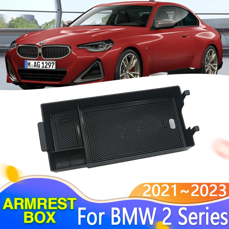 

Car Storage Box For BMW 2 Series F44 M235i 218i 2021 2022 2023 Coupe Central Armrest Phone Frame Organizer Holde Car Accessories