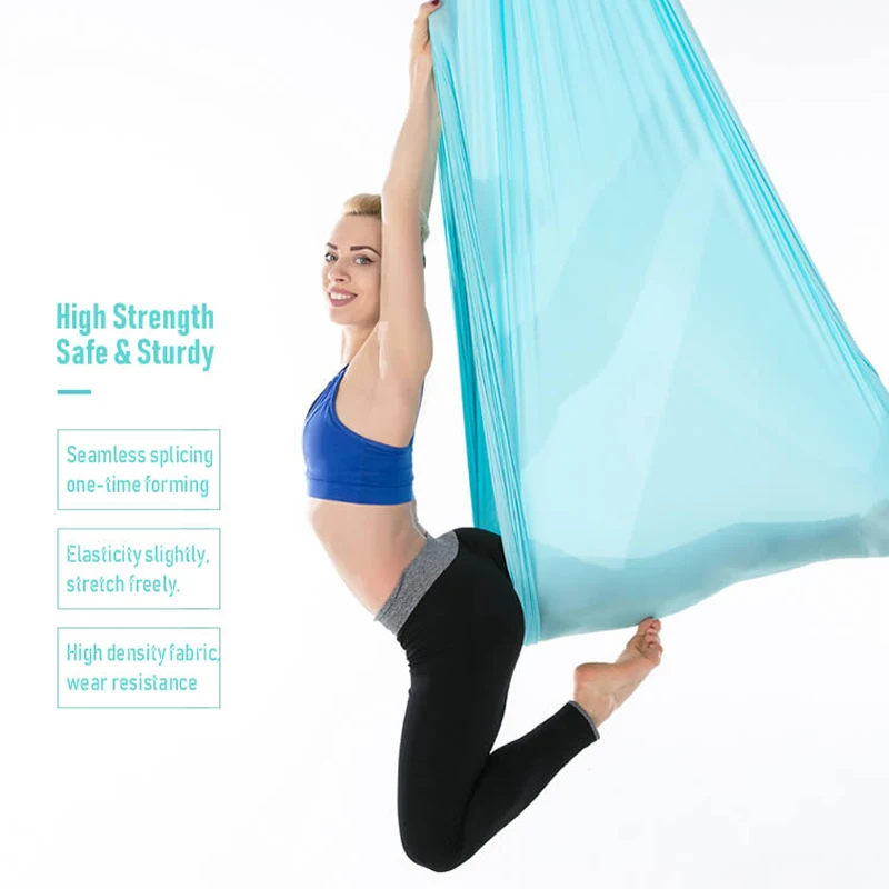 5*2.8m High Strength Aerial Silk Yoga Swing Hammock Anti-Gravity Flying Inversion Yoga Belts for GYM Home Exercise Fitness