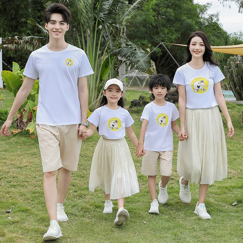 Mom-Daughter-Baby-Girl-Embroidery-Vacation-Dress-Family-Holiday-Clothes ...