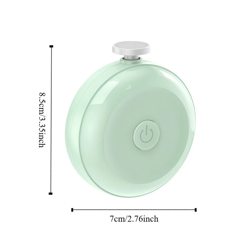 Newborn Electric Baby Nail Trimmer 360° Rotating Safety Baby Nail Grinder Silent 6 Grinding Heads Nail Clippers Gift