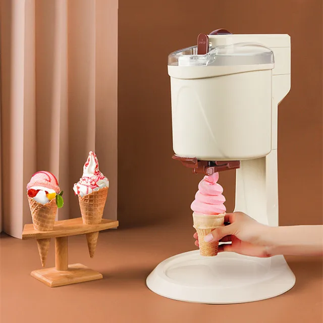 Mini Machine à Crème Glacée Manuelle et existent, Fonctionnement Simple, Grande Capacité, pour la Maison, DI 1
