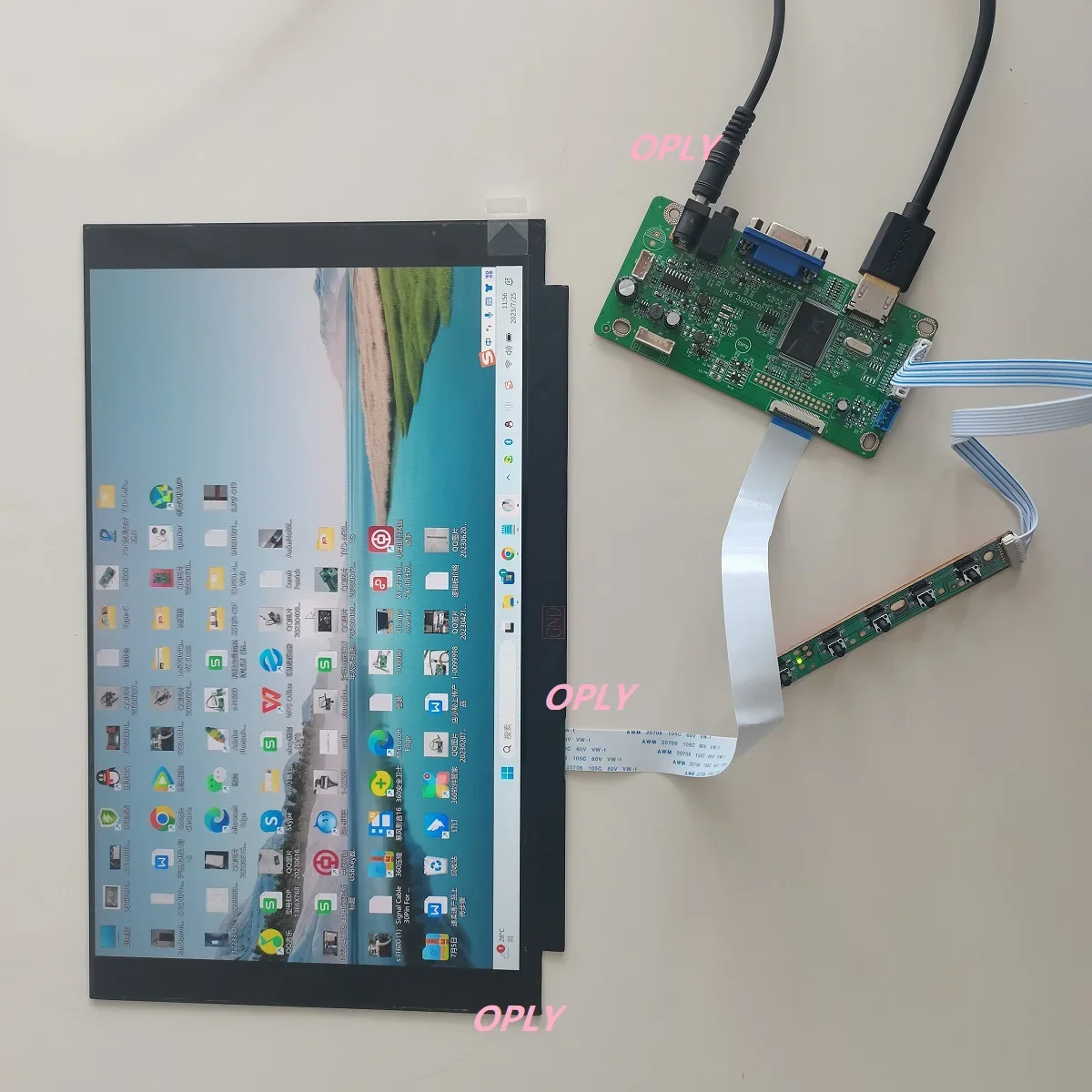 For NT156WHM-N32 NT156WHM-N42 NT156WHM-N45 LCD LED panel 1366x768 30pin EDP HDMI-compatible VGA monitor controller board Kit