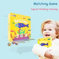 Kids Wooden Matching Toy Montessori Board Game Memory Training Color Cognition Logical Thinking Education Toys For Children Gift 2