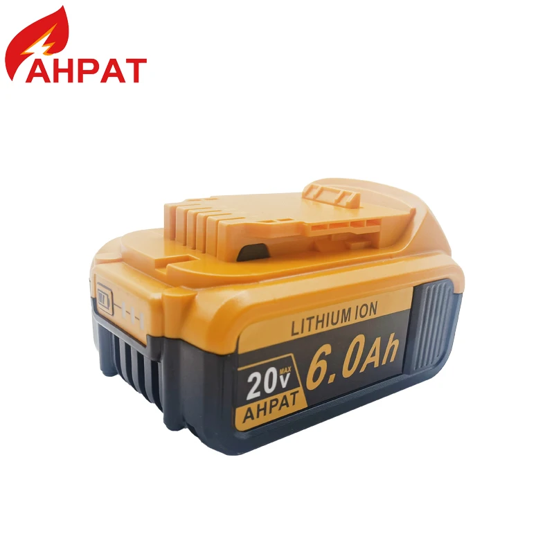 20V DCB200 6000mAh Replacement Li-ion Battery for DeWalt DCB205 DCB201 DCB203 Power Tool Battery 20 Volt MAX With Charger