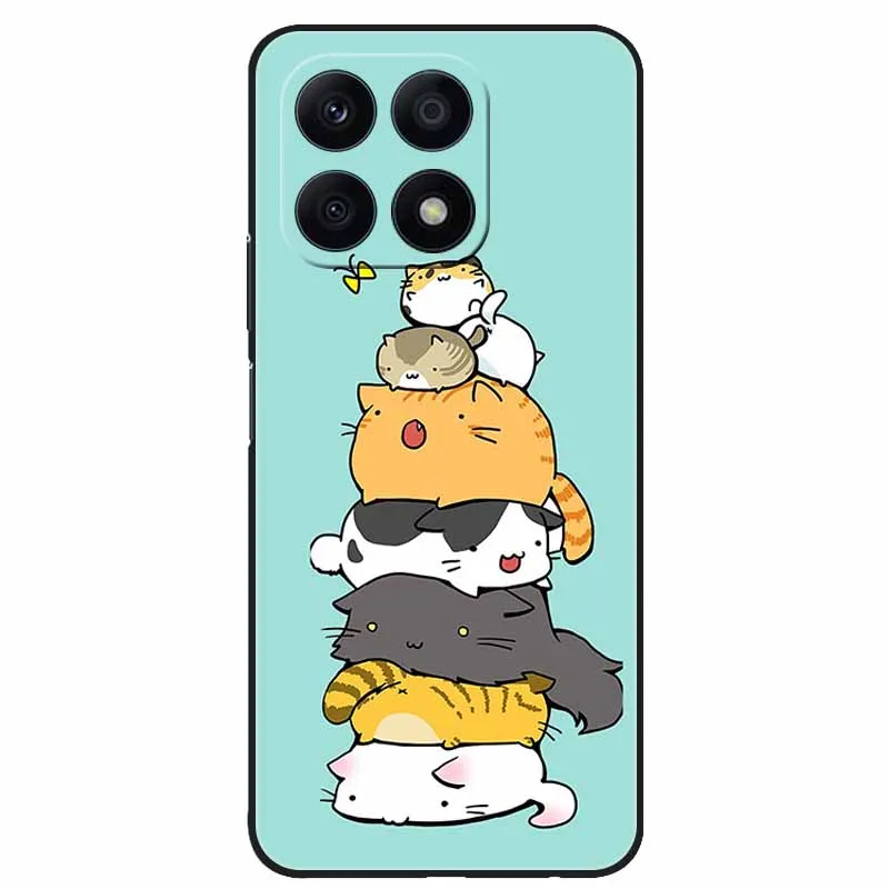 Cute Cartoon Cats TPU Silicone Case - Fashionable Soft Cover