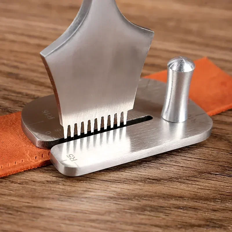Leather Pulling Board Practical Cutting Ruler Tool Stainless Steel Manual leather Cut Auxiliary Accessories 1Set leather tools leather craft tool kit leather craft tools leather craft tool