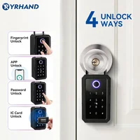 YRHAND TTlock Wifi Security Boxes Password Smart Fingerprint Digital Cerradura Inteligente Tuya Electronic Portable Lock Boxes - Image 2