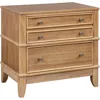 Rustic 3-Drawer Nightstand, Solid Wood End Table Stand Storage Cabinet for Bedroom/Living Room/Office/Home 5