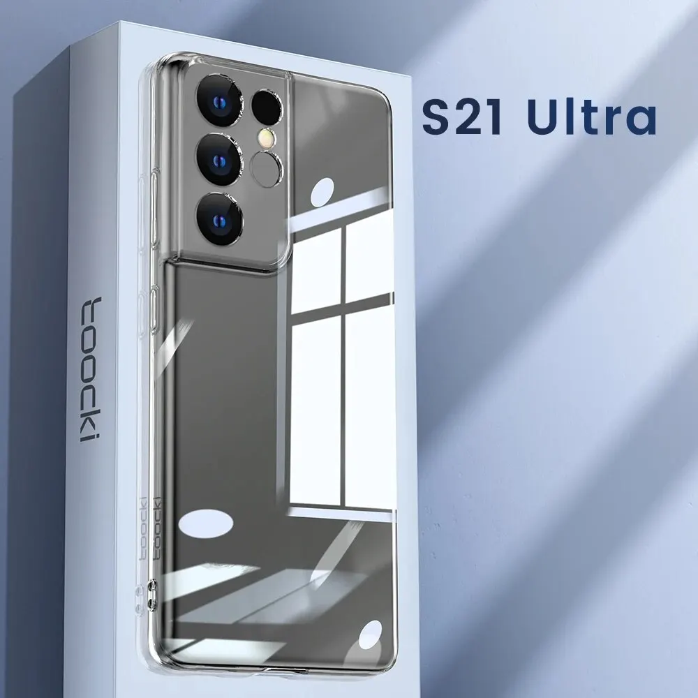 Toocki Ultra Clear Transparent Soft TPU Protective Phone Case