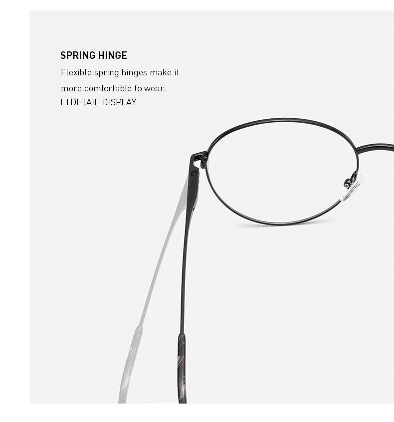 MERRYS DESIGN Retro Frauen Runde Brille Rahmen Männer Ultraleicht Brillen Vintage Brillen Optische Rahmen S2465 – Detail 8