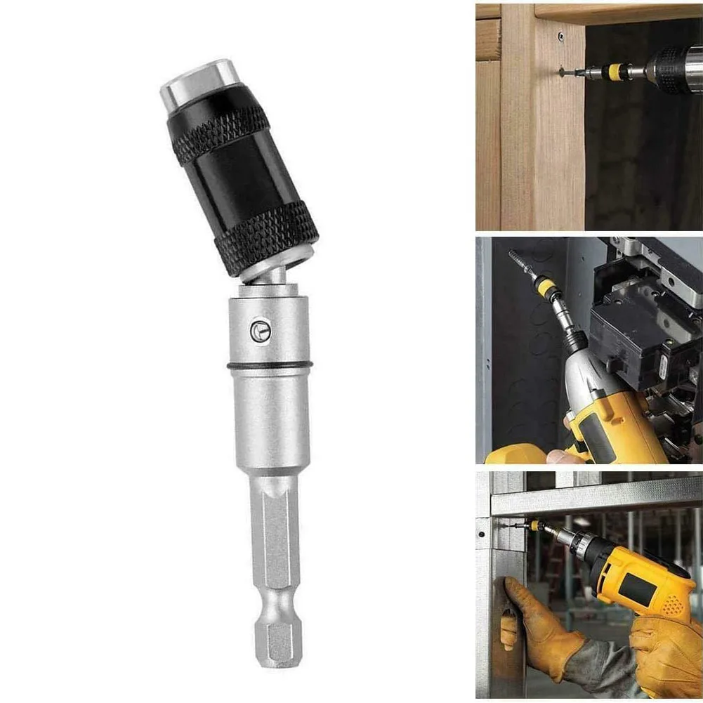 

Metal Magnetic Screwdriver Bit Holder Pivoting Drill Bit Anti-rust Swivel Screw Drilling Head Rod Bit Extensions Accessory