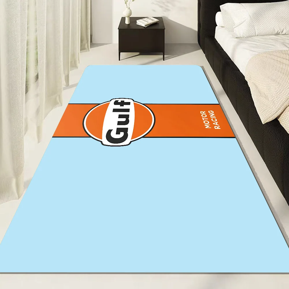 Gulf Racing Car Entrance Door Mat Washable Non-Slip Living Room Sofa Chairs Area Mat Kitchen Welcome Doormat 3