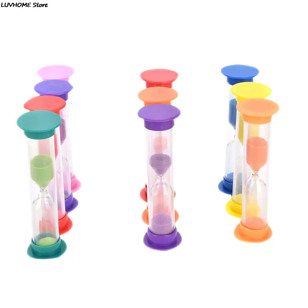 1/2/3 Minute Colorful Hourglass Sandglass Sand Clock Timers Sand Timer Shower Timer Tooth Brushing Timer Children Home Decors 5