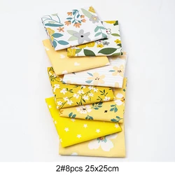Cotton Patchwork Fabric Rose Print Squares - 25x25cm Quilting Twill for DIY Sewing and Crafts (2)