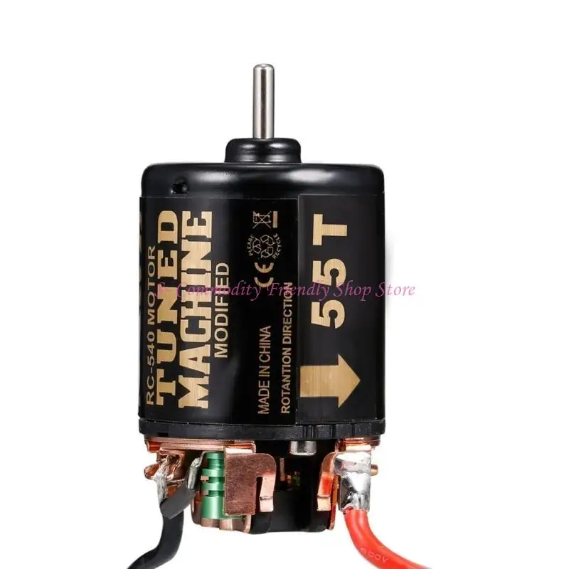Moteur RC 540 brossé étanche avec rotor visible et aimants internes