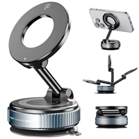 Car Phone Magnetic Stand Mechanical Vacuum Suction Cup Rotate 360° Magnetic Adsorption Bracket Navigation Universal Holder 1