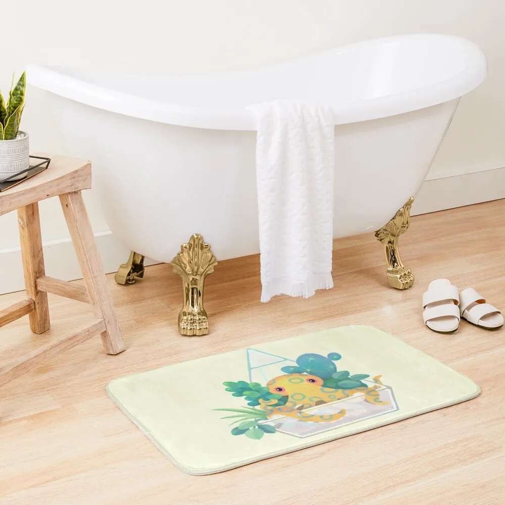 

Ocean terrarium - Blue ringed octopus Bath Mat Rugs Baths Rug Bathroom Accessories Sets
