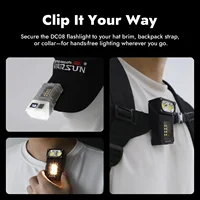 Feriales Multifunktionale EDC-Taschenlampe – Taktisches Schlüsselanhänger-Licht mit COB-Seitenlicht – USB-C Aufladbar, Magnetfuß & 7 Lichtmodi 1