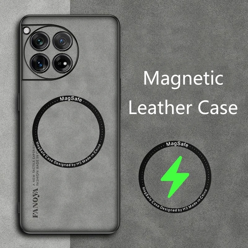 Luxury Magnetic Silicone Leather Protective Case