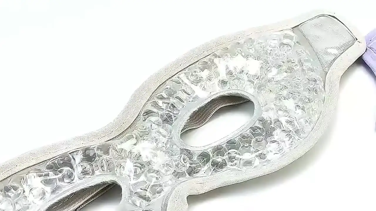 Heyu-Lotus 2 Pcs Cooling Eye Mask, Reusable Gel Eye Mask For Puffy Eyes Freezer Eye Mask Hot Cold Therapy Eye Mask For Swollen Eyes, Dark Circle